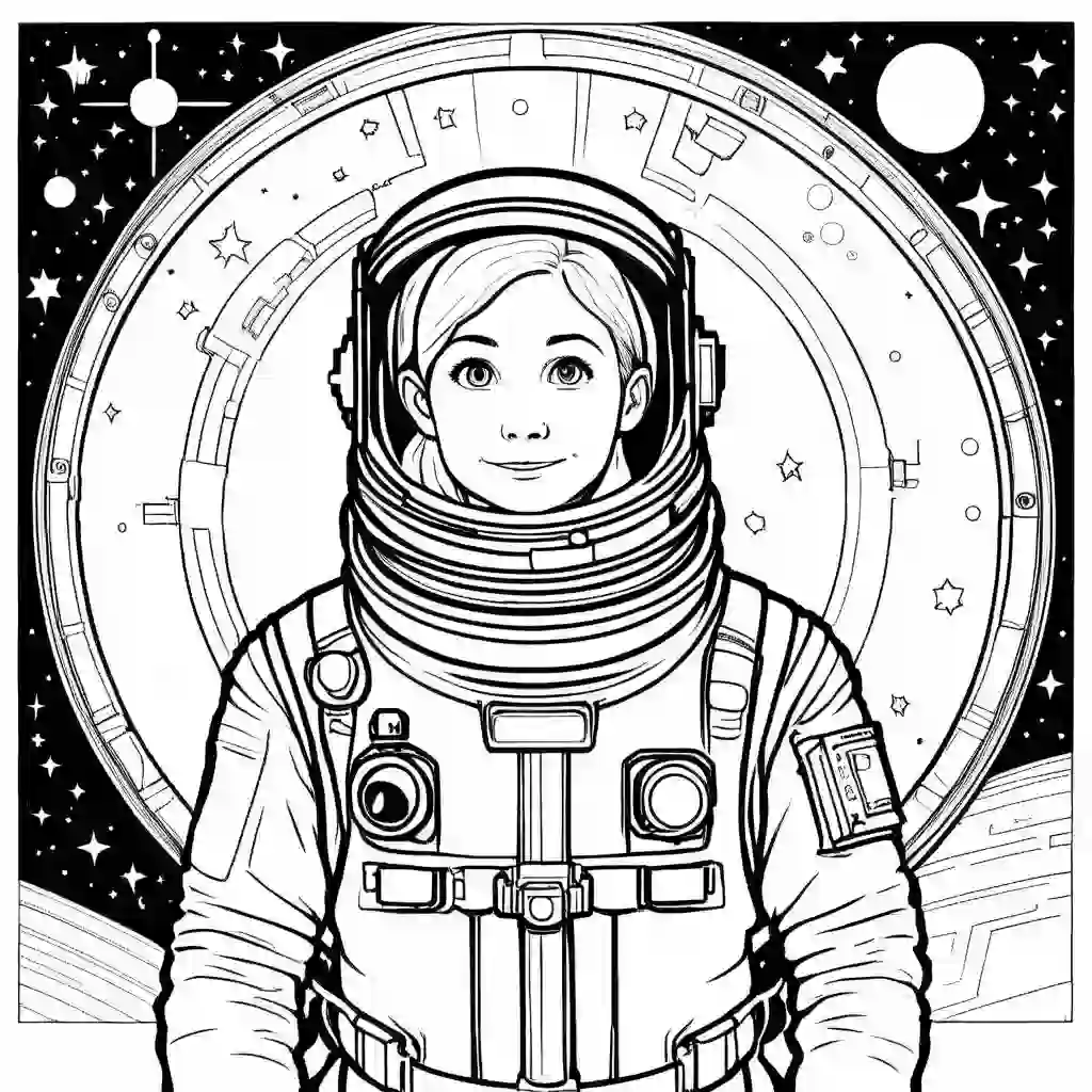 Astronomer coloring pages